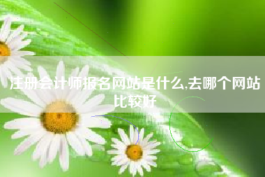 注册会计师报名网站是什么,去哪个网站比较好