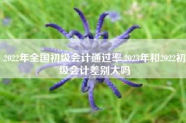 2022年全国初级会计通过率,2023年和2022初级会计差别大吗