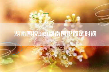 湖南国税,2021湖南国税面试时间