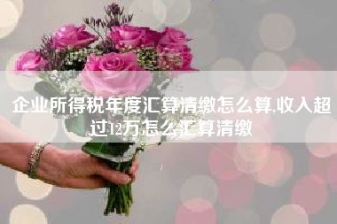 企业所得税年度汇算清缴怎么算,收入超过12万怎么汇算清缴