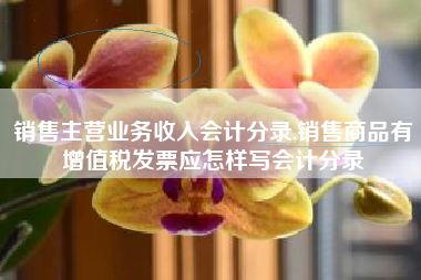 销售主营业务收入会计分录,销售商品有增值税发票应怎样写会计分录