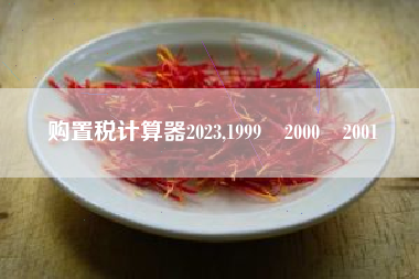 购置税计算器2023,1999✘2000✘2001