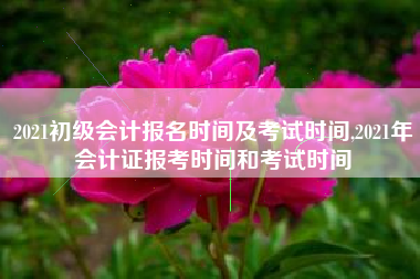 2021初级会计报名时间及考试时间,2021年会计证报考时间和考试时间