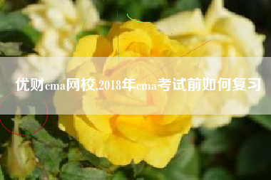 优财cma网校,2018年cma考试前如何复习