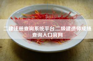 二建注册查询系统平台,二级建造师成绩查询入口官网