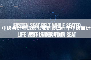 中级会计师成绩公布时间,2018年中级审计师成绩查询时间