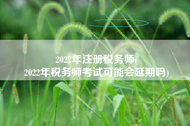 2022年注册税务师(
2022年税务师考试可能会延期吗)