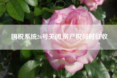 国税系统26号关闭,房产税何时征收