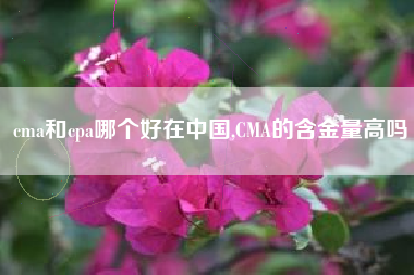 cma和cpa哪个好在中国,CMA的含金量高吗