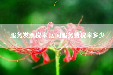 服务发票税率,居间服务费税率多少