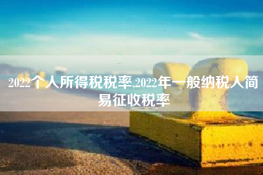 2022个人所得税税率,2022年一般纳税人简易征收税率