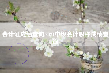 会计证成绩查询,2021中级会计职称成绩查询