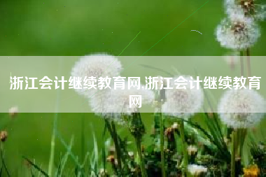浙江会计继续教育网,浙江会计继续教育网