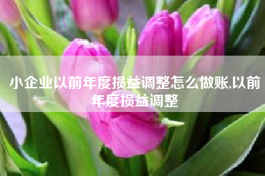 小企业以前年度损益调整怎么做账,以前年度损益调整
