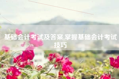 基础会计考试及答案,掌握基础会计考试技巧