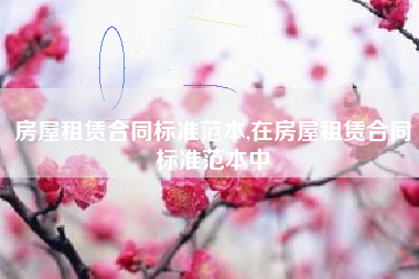 房屋租赁合同标准范本,在房屋租赁合同标准范本中