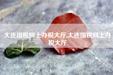 大连国税网上办税大厅,大连国税网上办税大厅