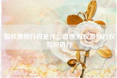 股权激励行权是什么意思,股权激励行权如何执行