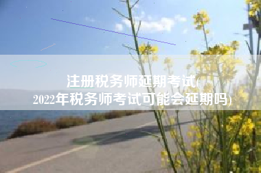 注册税务师延期考试(
2022年税务师考试可能会延期吗)
