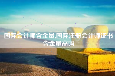 国际会计师含金量,国际注册会计师证书含金量高吗