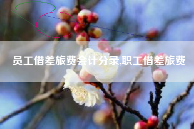 员工借差旅费会计分录,职工借差旅费