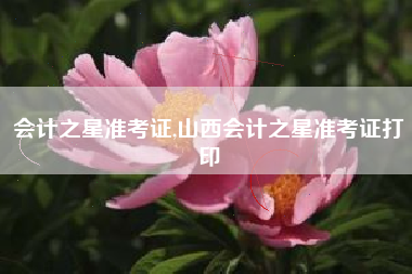 会计之星准考证,山西会计之星准考证打印