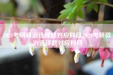 2021考研政治选择题对应科目,2021考研政治选择题对应科目