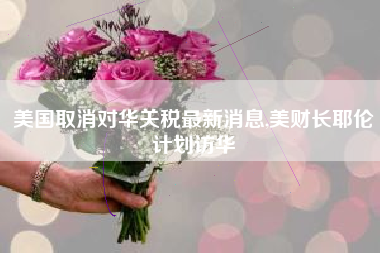 美国取消对华关税最新消息,美财长耶伦计划访华