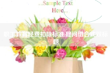 职工教育经费扣除标准,疑问组合式双标题
