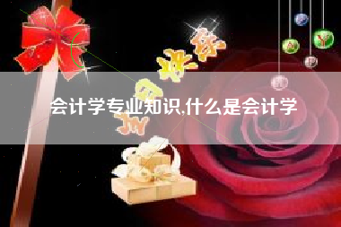 会计学专业知识,什么是会计学
