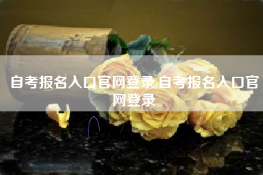 自考报名入口官网登录,自考报名入口官网登录