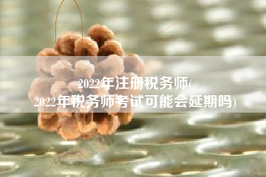 2022年注册税务师(
2022年税务师考试可能会延期吗)