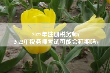 2022年注册税务师(
2022年税务师考试可能会延期吗)