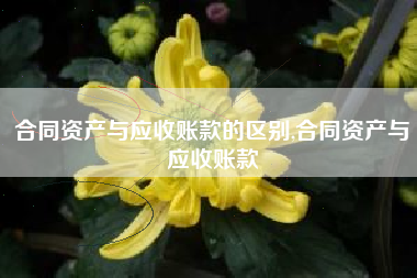 合同资产与应收账款的区别,合同资产与应收账款