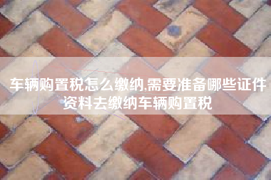 车辆购置税怎么缴纳,需要准备哪些证件资料去缴纳车辆购置税