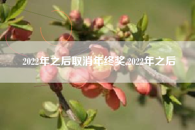 2022年之后取消年终奖,2022年之后