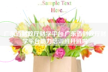 广东省财政厅财学平台,广东省财政厅财学平台助力培训班开班啦