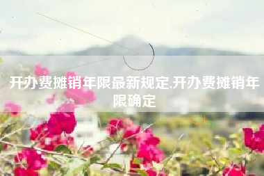 开办费摊销年限最新规定,开办费摊销年限确定