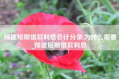 预提短期借款利息会计分录,为什么需要预提短期借款利息
