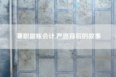 兼职做账会计,严惩背后的故事