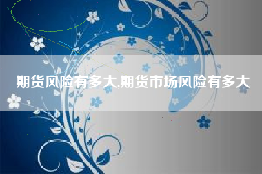 期货风险有多大,期货市场风险有多大