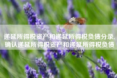 递延所得税资产和递延所得税负债分录,确认递延所得税资产和递延所得税负债