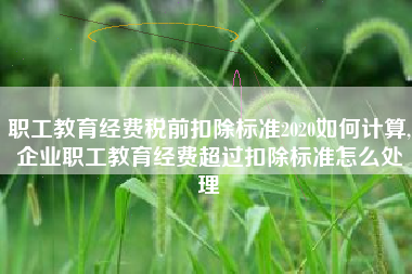 职工教育经费税前扣除标准2020如何计算,企业职工教育经费超过扣除标准怎么处理
