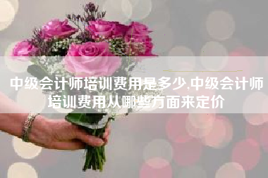中级会计师培训费用是多少,中级会计师培训费用从哪些方面来定价