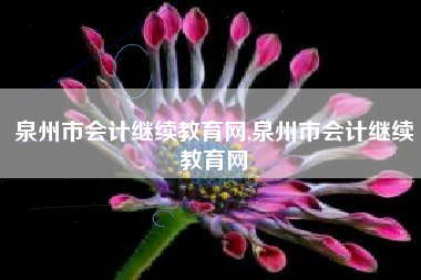 泉州市会计继续教育网,泉州市会计继续教育网