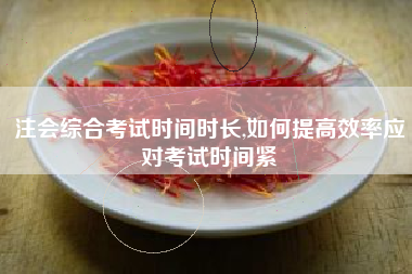 注会综合考试时间时长,如何提高效率应对考试时间紧
