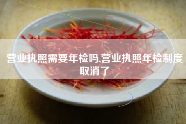 营业执照需要年检吗,营业执照年检制度取消了
