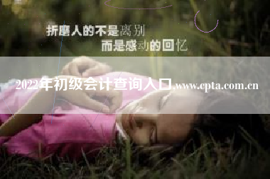 2022年初级会计查询入口,www.cpta.com.cn