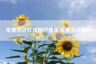 东奥会计在线用户登录,东奥会计在线
