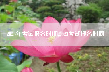 2023年考试报名时间,2023考试报名时间